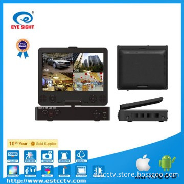 HOT and NEW 4CH HDMI build-in 10.5 inch LCD DVR COMBO CCTV
